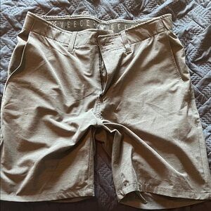 Veece Men's Classic Tan Flat Front Shorts